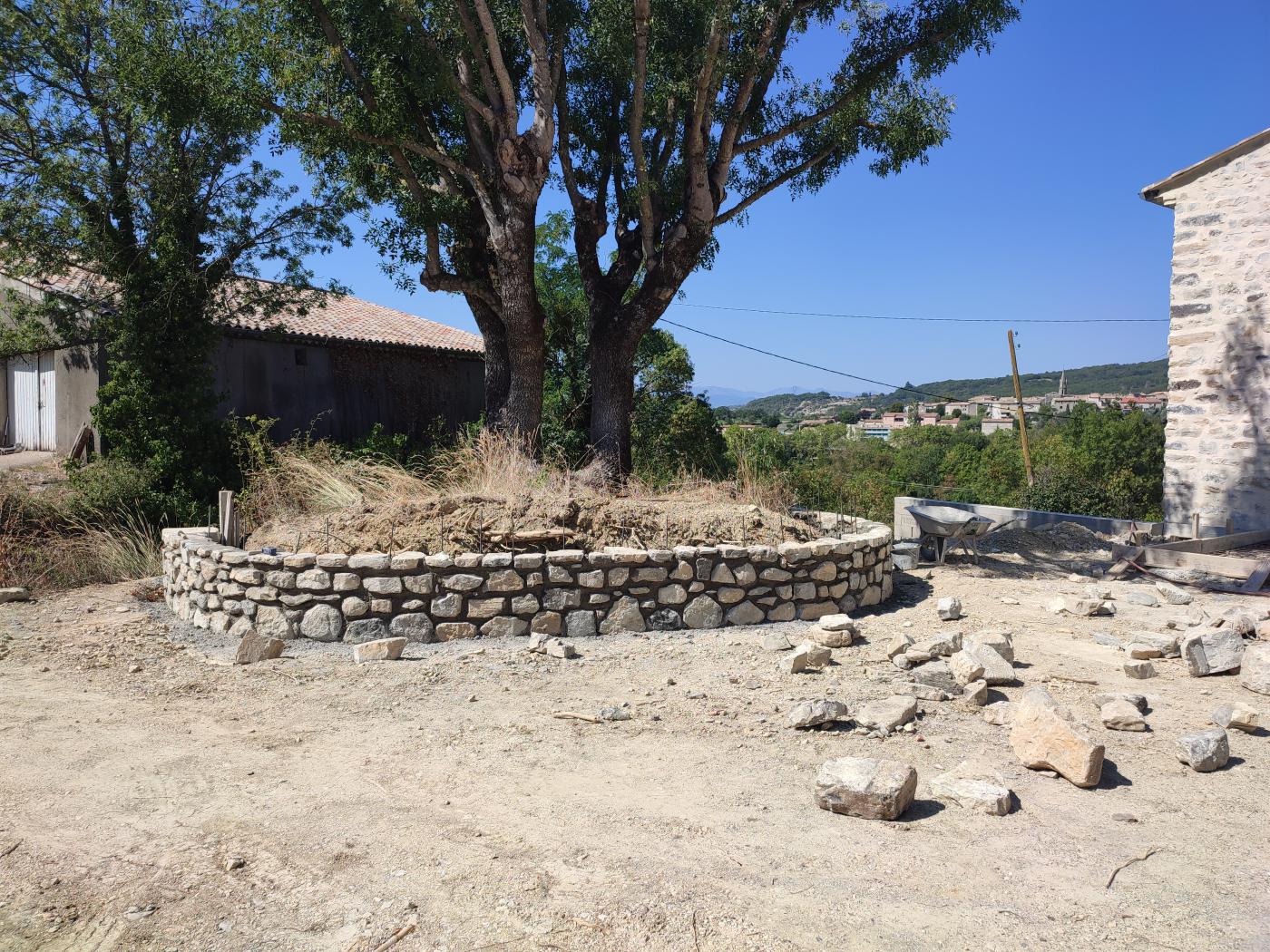Muret en pierre
